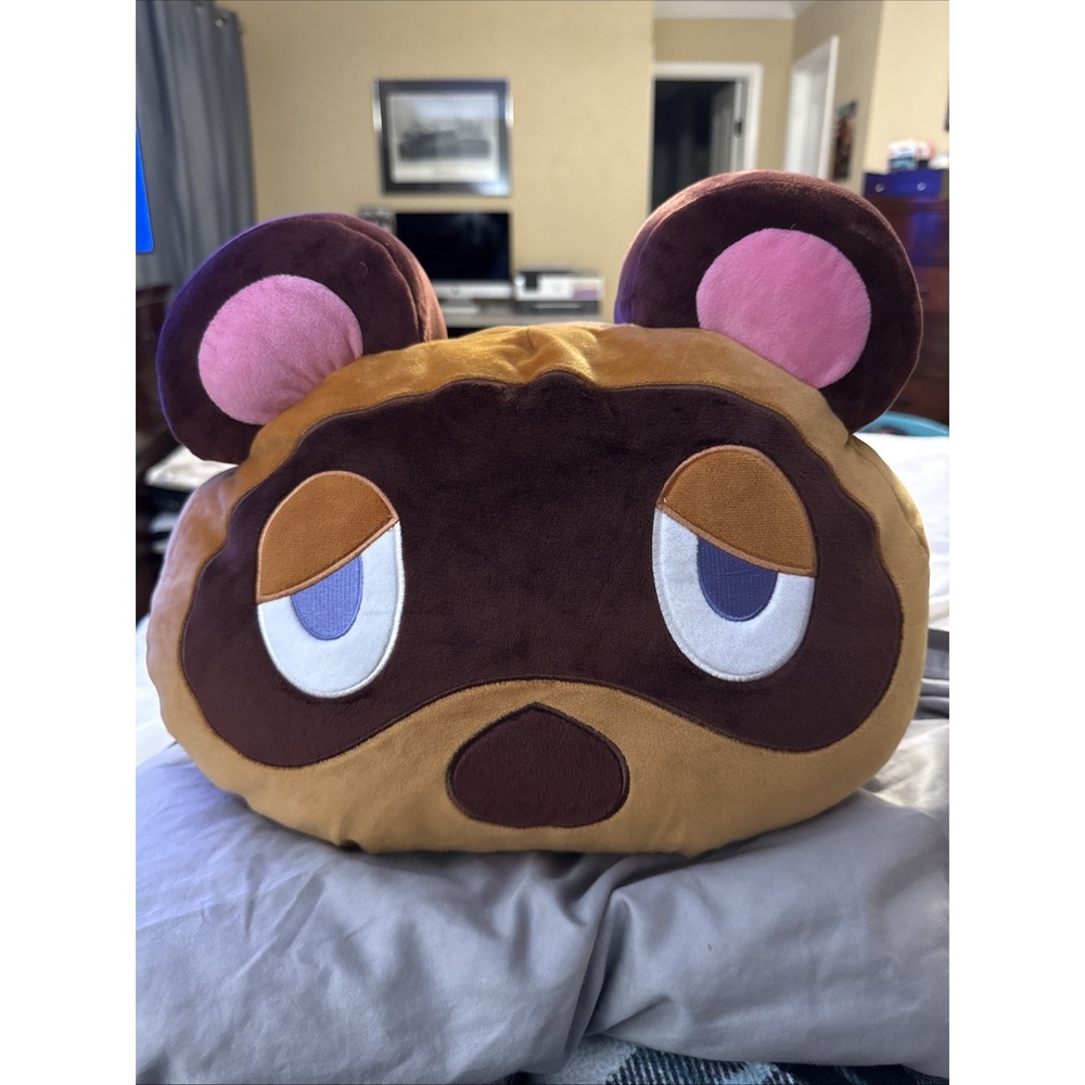 Tom Nook Animal Crossing Plush Pillow  by Tomy Club Mocchi Mocchi 15" (Abby)